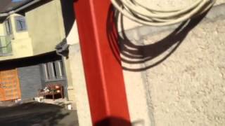 Mulholland security starting a gate job in malibu