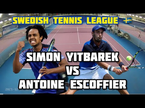 Simon Yitbarek - Antoine Escoffier, Highlights Elitserien 2021 (Swedish Tennis League)