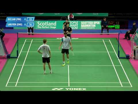 Men’s doubles | Gicquel/Labar (FRA) v Lane/Vendy (ENG) | Scottish Open 2018 - Day 2