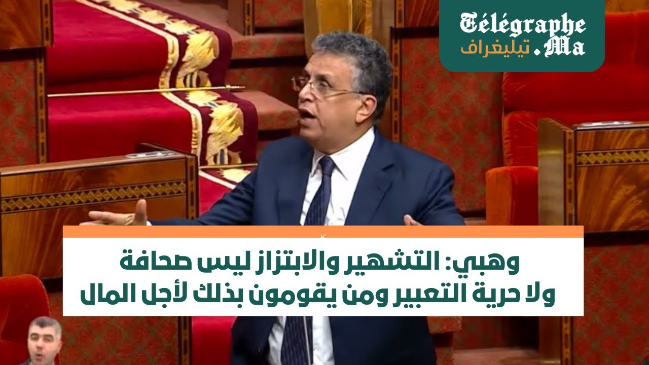 وهبي: التشهير والابتزاز ليس صحافة ولا حرية التعبير ومن يقومون بذلك لأجل المال(فيديو)