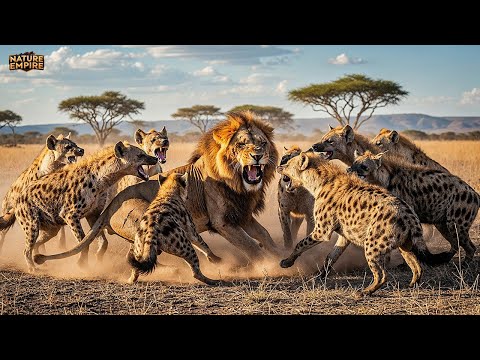LEJON VS HYENOR | Obarmhärtiga jakter om savannens herravälde – Dokumentär