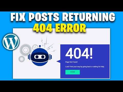 How to fix wordpress posts returning 404 error