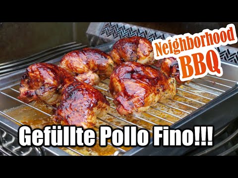 Stuffed Chicken Drumsticks/Pollo Fino!!! With Neighborhood BBQ