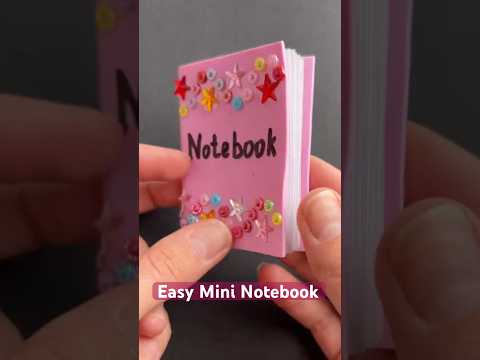 DIY Mini Notebook  Easy | Mini Notebook #shorts #mininotebookcraft