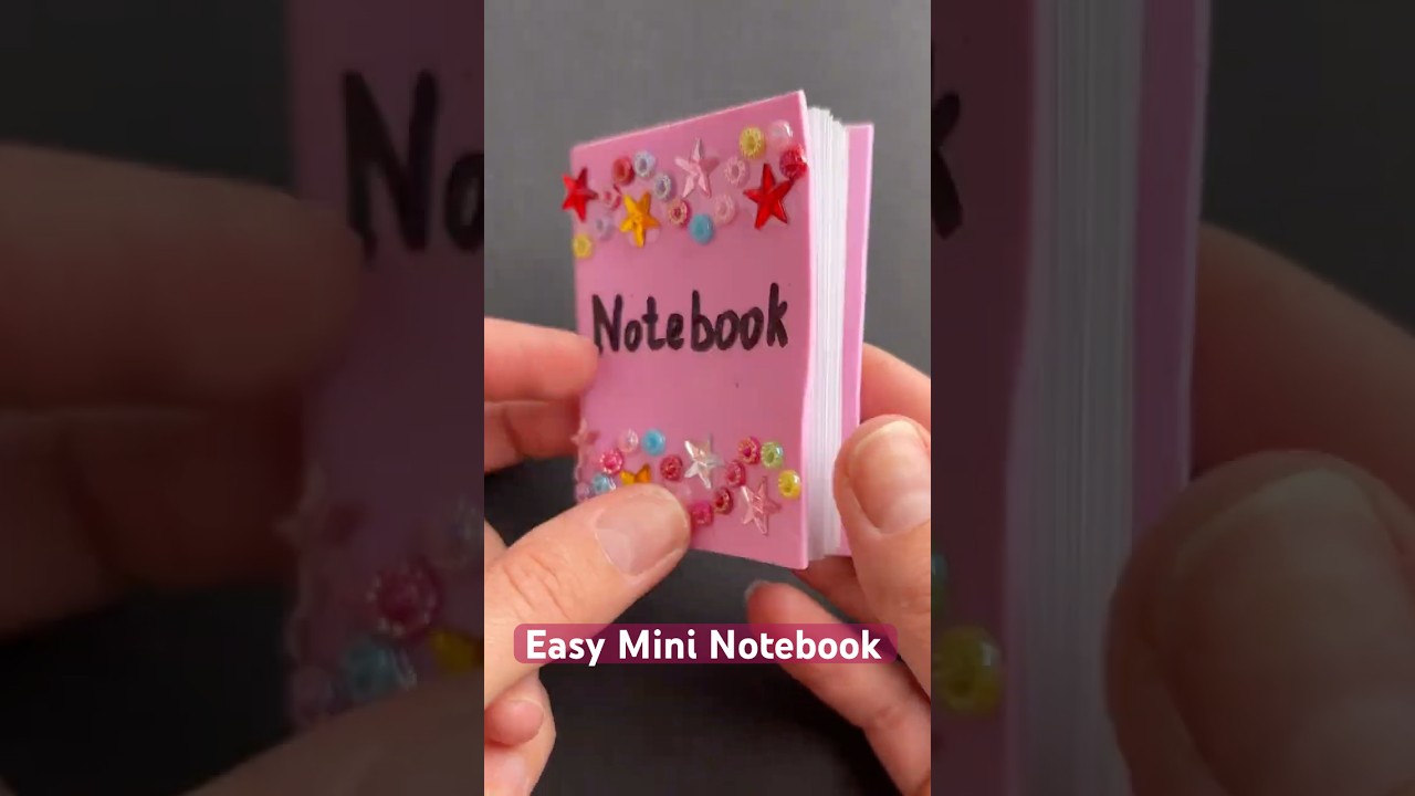 DIY Mini Notebook  Easy | Mini Notebook #shorts #mininotebookcraft