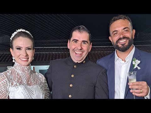 Celebrante Allan Vilches - casamento Mariana e Fábio - Três Pontas/MG