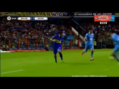 Gol de Federico Carrizo - Boca Juniors 3 Vs 0 Bolivar - Copa Libertadores
