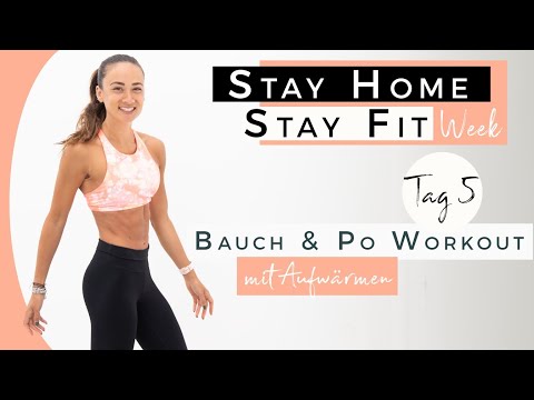 Lockdown Po & Bauch WORKOUT + TABATA finisher | 30 Minuten Extrem zu Hause trainieren| Tag 5