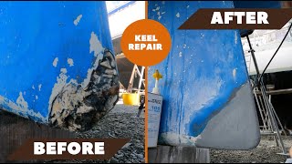 EP 89 ENCAPSULATED KEEL REPAIR | HEART KNOT LIFE SAILING