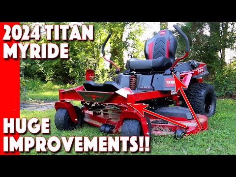 All New 2024 Toro Titan Myride 60 Inch! Big Improvements!
