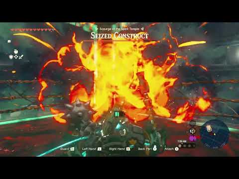 The Legend of Zelda: Tears of the Kingdom - Spirit Temple: Seized Construct Boss Fight Gameplay