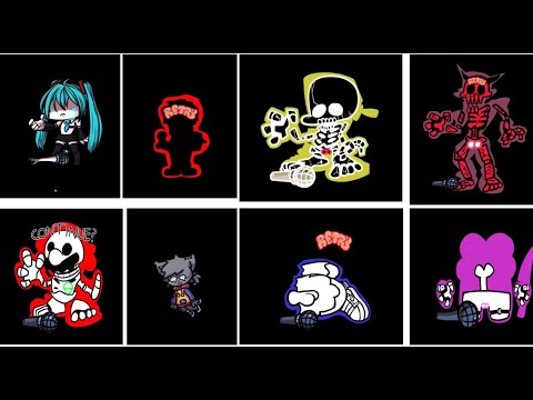 TOP 10 The Best Game Over Screen FNF | TOP 10 최고의 게임 오버 스크린 FNF