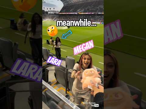 when Megan got a gift & Lara saw 👀 😅 #katseye #megan #lara