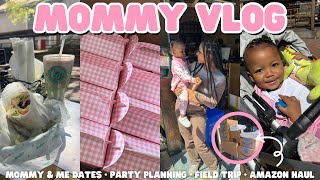 MOMMY VLOG: nova's 1st field trip + bday party planning + huge amazon haul + mommy & me dates & more