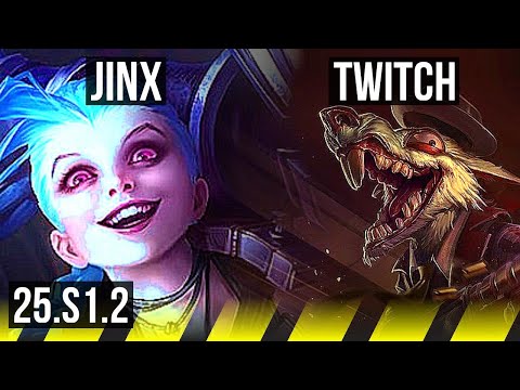 JINX & Lulu vs TWITCH & Yuumi (ADC) | 800+ games, 12/3/5, Dominating | NA Master | 25.S1.2