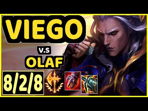 VIEGO vs OLAF - 8/2/8 KDA JUNGLE CHALLENGER GAMEPLAY - NA