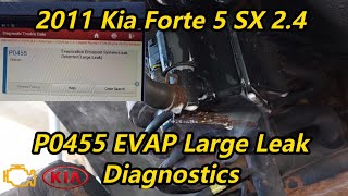 2011 Kia Forte 5 - SX 2.4 - P0455 EVAP Large Leak Diagnostics