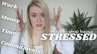 How to reduce your stress by simplifying your life!