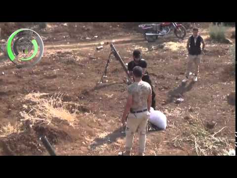 استهداف قوات النظام بقذائف الهاون من قبل لواء غزة حوران على جبهة الشيخ مسكين في ريف درعا