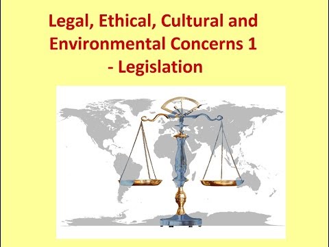 GCSE Legal, Ethical, Cultural and Environmental Concerns 1 - Legislation