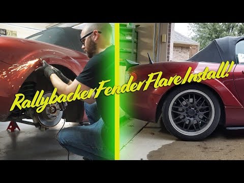 Rallybacker Fender Flares Installed on My NC Miata!