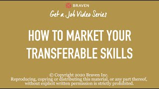 How to Market Your Transferable Skills