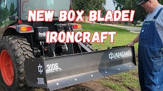 New implement added to the fleet  IronCraft 6 foot standard duty box blade