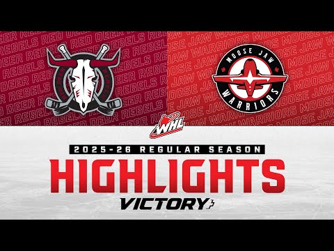 Red Deer Rebels at Moose Jaw Warriors 10/21 | WHL Highlights 2025-26