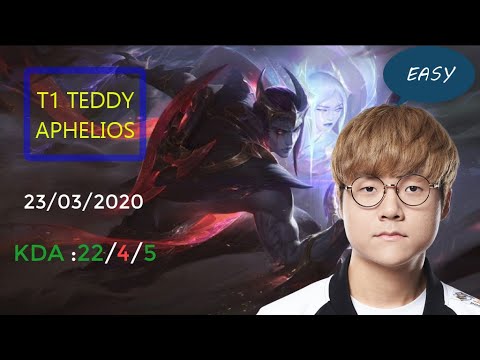 T1 TEDDY Aphelios vs Kai'Sa | 23/03/2020 - Korea Ranked - Lol Replay Proplayer