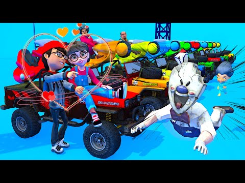 Scary Teacher 3D Fat- Tani hate Ice Scream- F1 Race At Highway!!! Funny Animation and The end