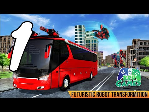 US Car Robot Bus Transform : Helicopter Robot Game Gameplay Walkthrough #1 (Android, IOS)