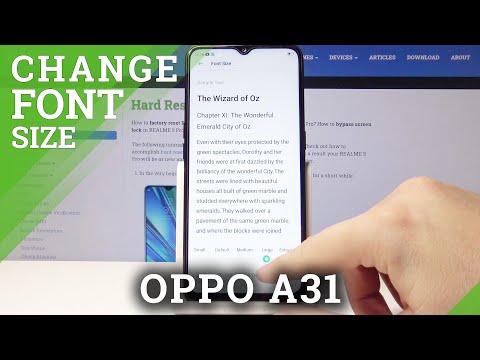 How to Change Font Size in OPPO A31 2020 – Adjust Font Size