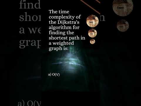 Dijkstra's Algorithm Time Complexity #shorts #short #shortvideo
