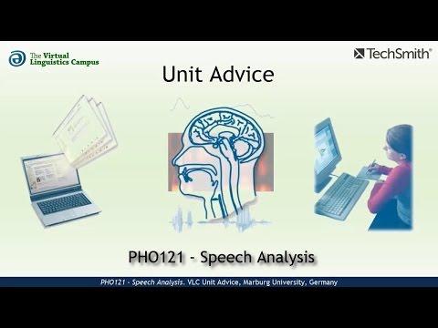 PHO121 - Unit Advice (Speech Analysis)