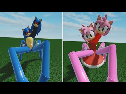NEW PIGGY BOSS SONIC EXE  VS NEW BOSS  AMY ROSE JUMPSCARE! Roblox Piggy FANGAME