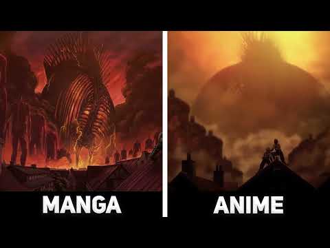 Manga VS Anime   Eren Founding Titan   Attack On Titan Season 4 Part 2 Episode 5