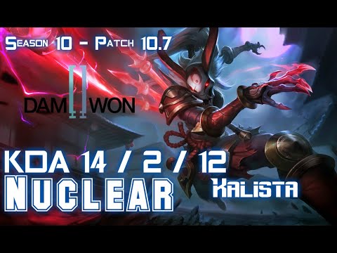 DWG Nuclear KALISTA vs APHELIOS ADC - Patch 10.7 KR Ranked