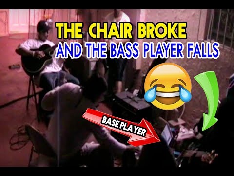 Bass Player Epic Chair Fail