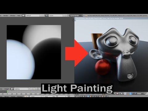 Blender lighting Tip - Light painting