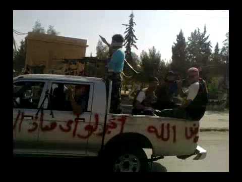 انتشار عناصر لواء معاذ الركاض في مدينة دير الزور