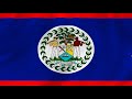 Belize National Anthem Instrumental With Waving Flag