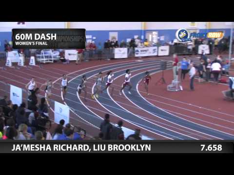 NEC ITF Championships - Women's 60 Meter Dash Champion Ja'Mesha Richard, LIU Brooklyn