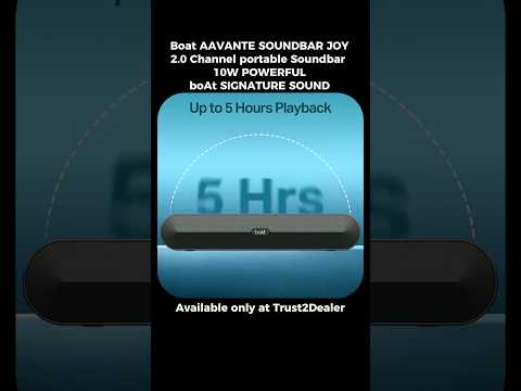 Thumbnail for boAt Aavante Bar Joy 10W Portable Soundbar 10W boAt Signature Sound2.0 Channel Stereo