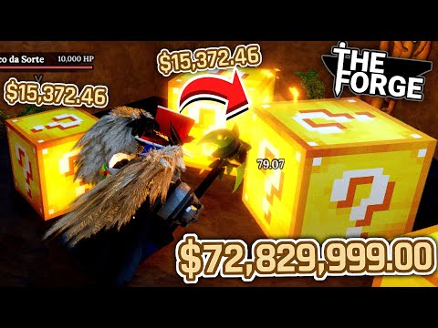 THE SECRET CAVE OF LUCKY BLOCK AND INFINITE MONEY IN THE FORGE!