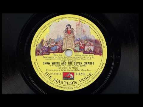 Adriana Caselotti and Harry Stockwell ' I'm Wishing and  One Song' Original 78 rpm