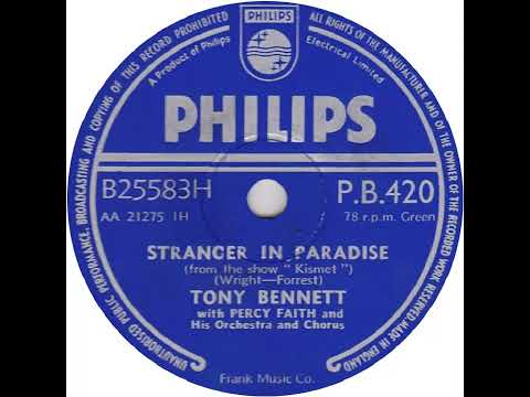 UK New Entry 1955 (44) Tony Bennett - Stranger In Paradise