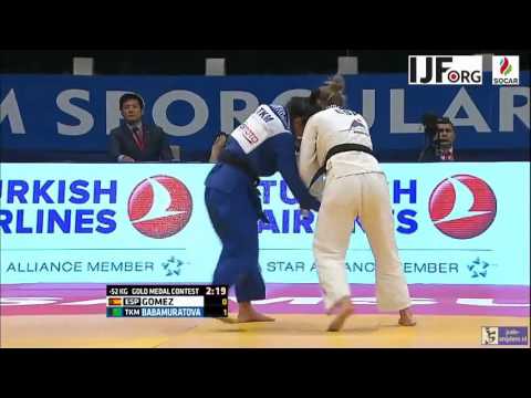 Judo 2016 Grand Prix Samsun: Gomez (ESP) - Babamuratova (TKM) [-52kg] final