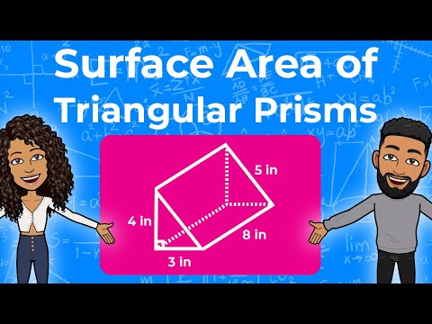Finding the Surface Area of a Triangular Prism | Surface Area | Partners in Prime