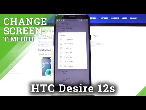 How to Adjust Screen Settings in HTC Desire 12s - Choose Display Timeout
