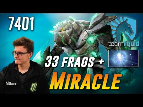 Miracle Tiny 33 kills with IO - Dota 2 Patch 7.07